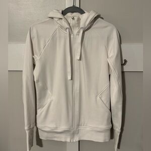 Women's Athleta White Hoodie Jacket
